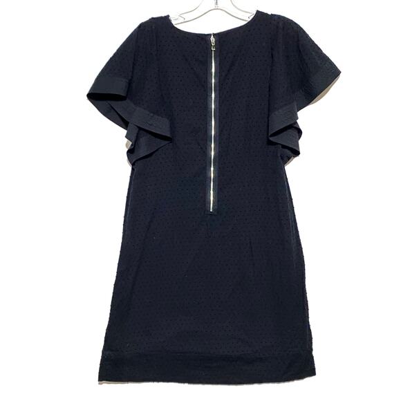 J Crew Swiss Dot Flutter Sleeve Shift Dress Womens 4 Whimsigoth Fairy Witchy Emo - Picture 2 of 7